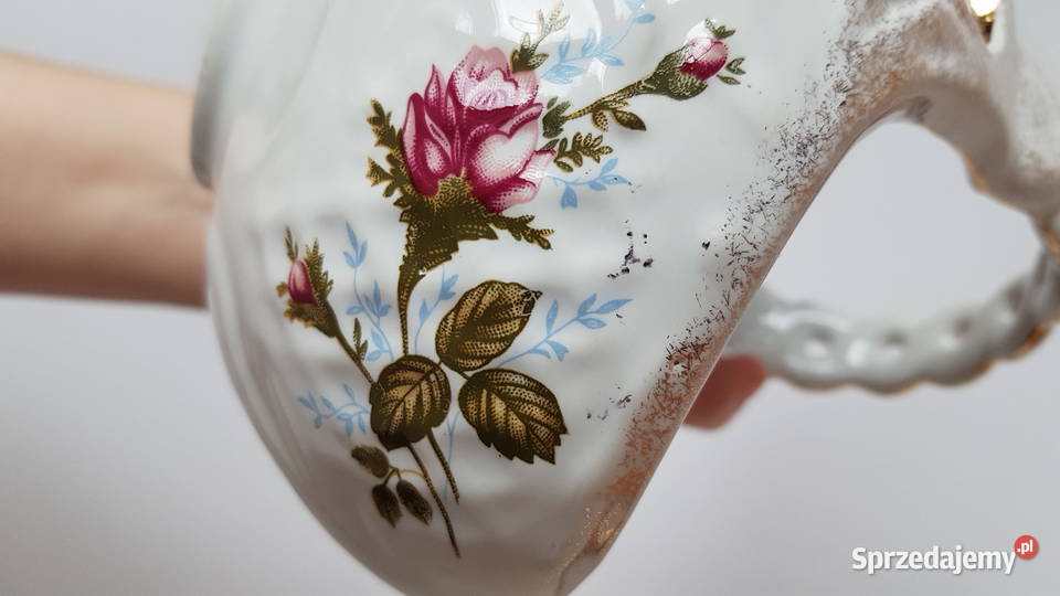 Zestaw porcelanowy koszyczek x2 róża Chodzież Dąbrowa Górnicza