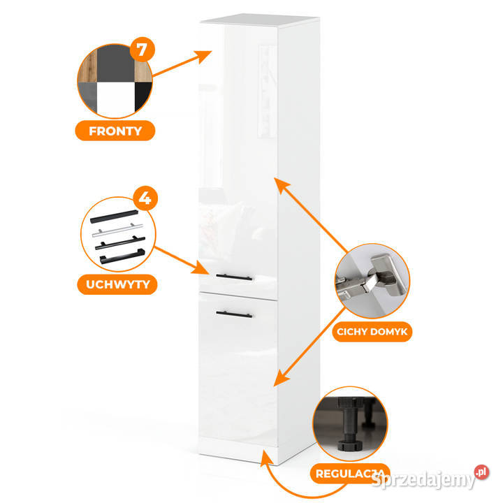 Słupek Kuchenny Stojący 40 Szafka Kuchenna S40 58cm Elbląg