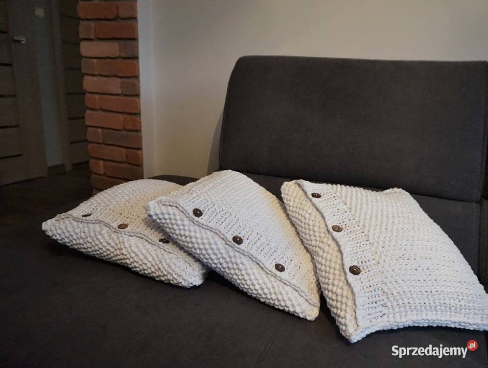 Poduszka ze sznurka b handmade