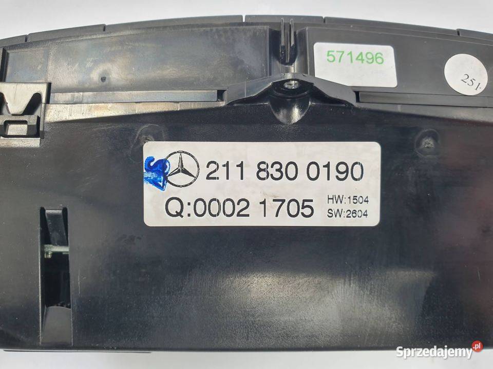 PANEL KLIMATYZACJI MERCEDES EKLASA W211 kujawsko-pomorskie Lipno