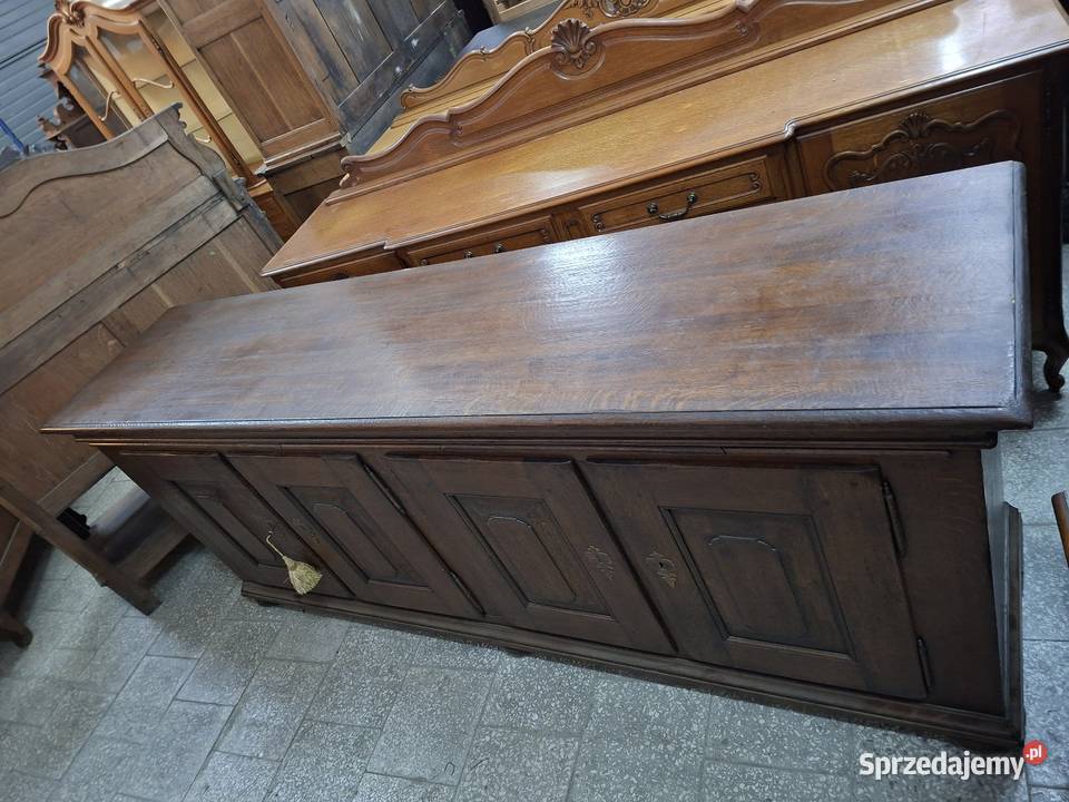 Duża dębowa komoda rustykalna 240