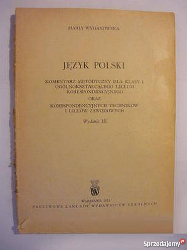 JĘZYK POLSKI WYGANOWSKA MARIA kujawsko-pomorskie Grudziądz