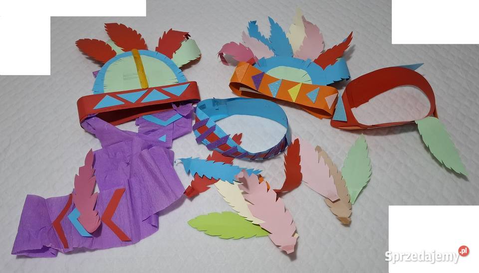 Praca plastyczna zabawa w Indian zestaw kostium Czeladź