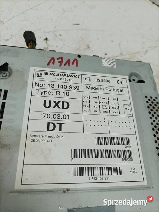 RADIO 13140939 Opel Agila I 20002007 A