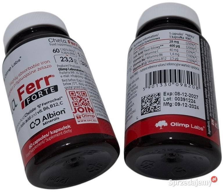 Żelazo Chela Ferr Forte 60 kapsułek Olimp Labs śląskie