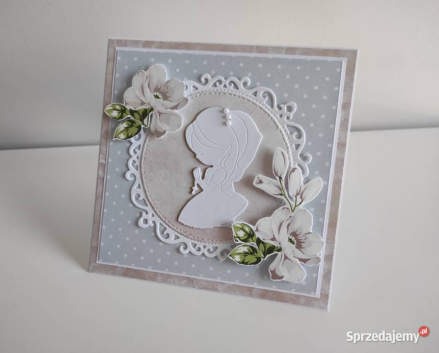 Kartka ręcznie robiona z okazji Pierwszej Łódź