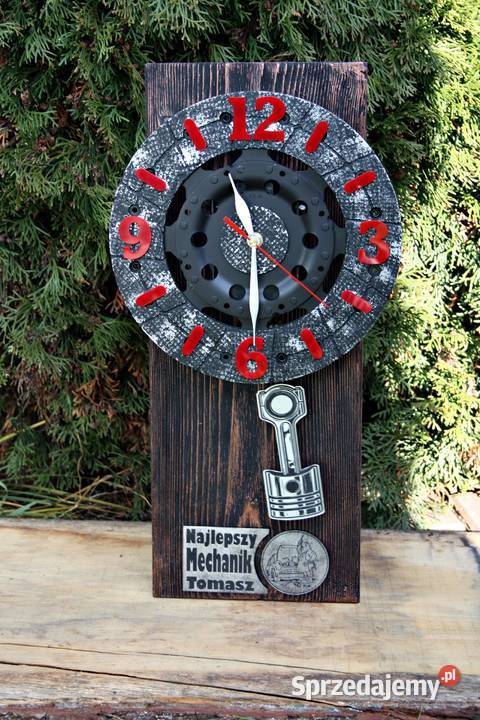 Zegar z wahadłem Motoryzacja Loft Patyna Dębica