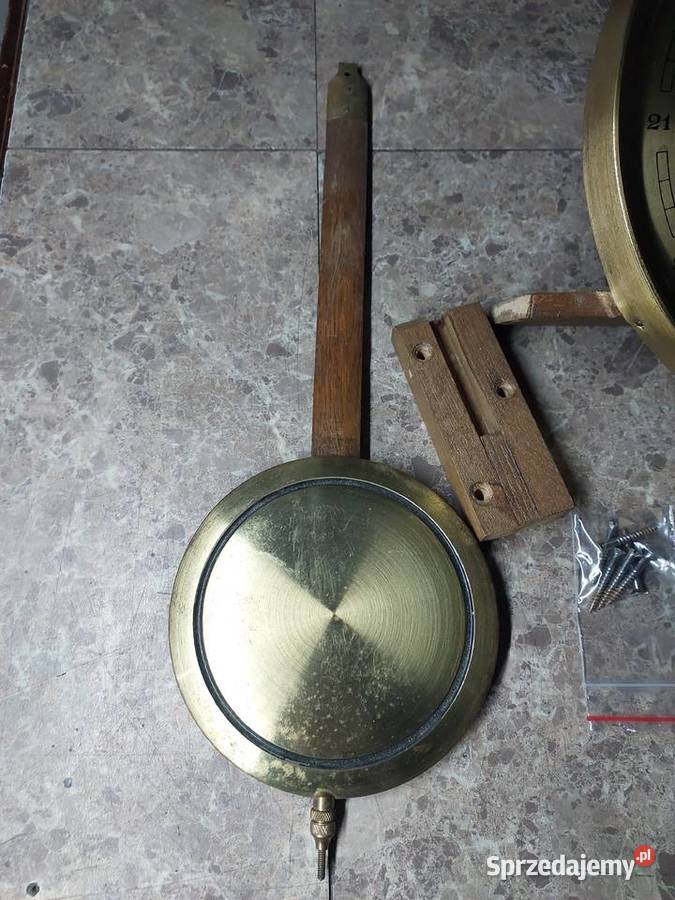 160 Zestaw mechanizm starego zegara ściennego Tczew