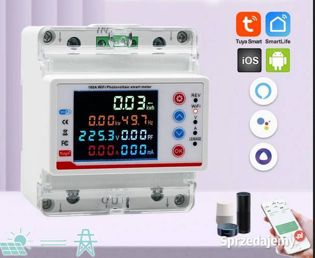 Jednofazowy dwukierunkowy licznik energii 100A