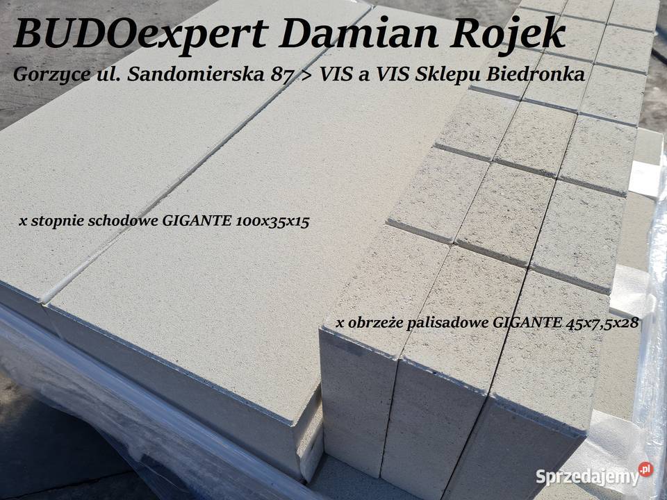 Obrzeże palisadowe gładkie nowoczesne GIGANTE Gorzyce