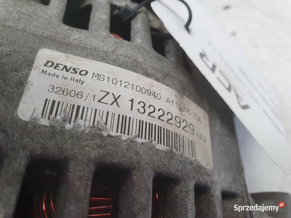 Opel Corsa D 12 0614r ALTERNATOR 70A 13222929