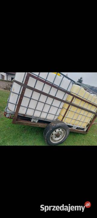 Zbiornik mauzer 2x1000l na przyczepie Zbiorniki Nowy Sącz