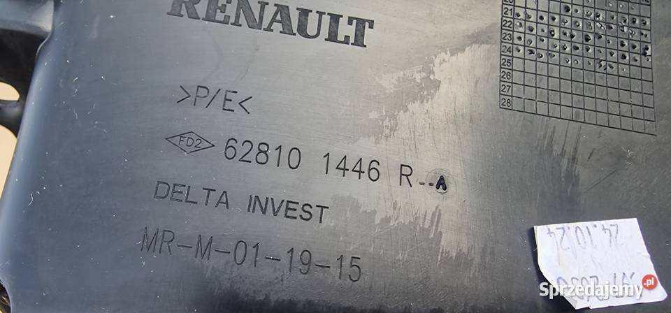 DACIA SANDERO III 3 KIEROWNICA POWIETRZA Bieleń