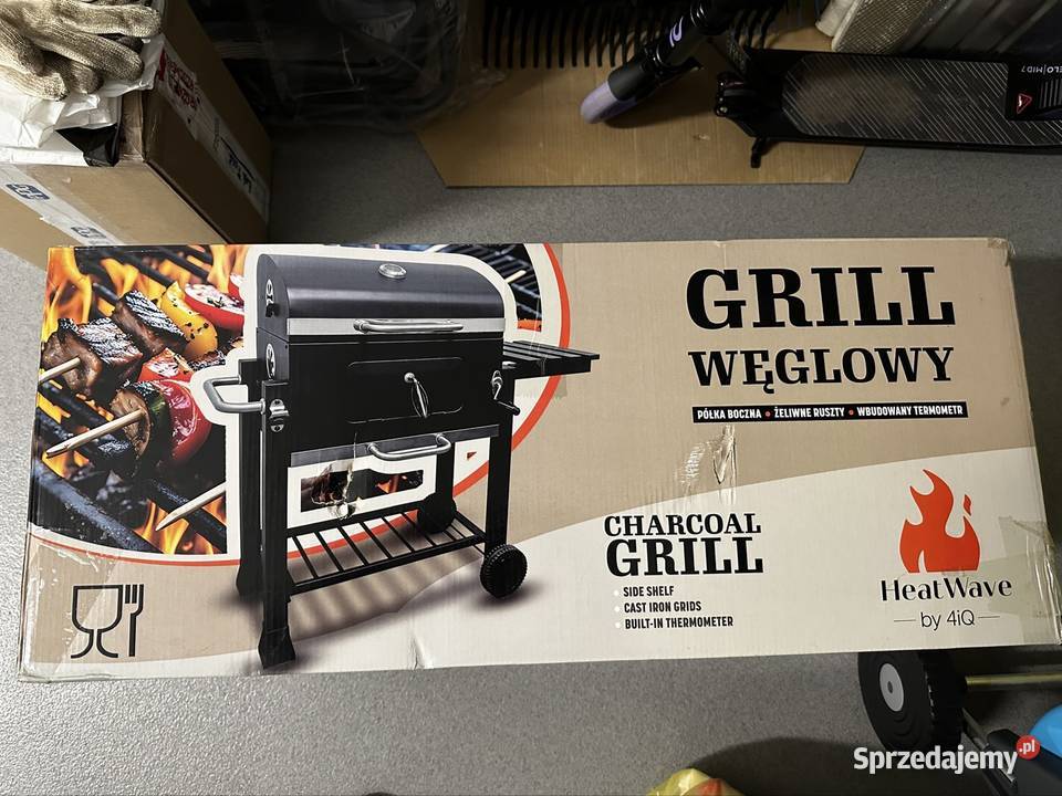 grill węglowy z żeliwnym rusztem termometr Grille węglowe