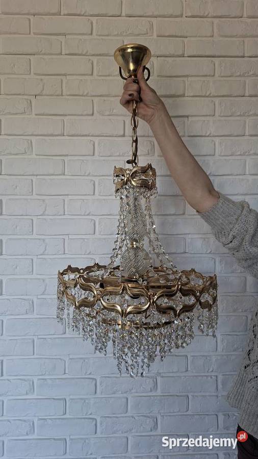 Żyrandol z kryształkami kujawsko-pomorskie Bydgoszcz sprzedam