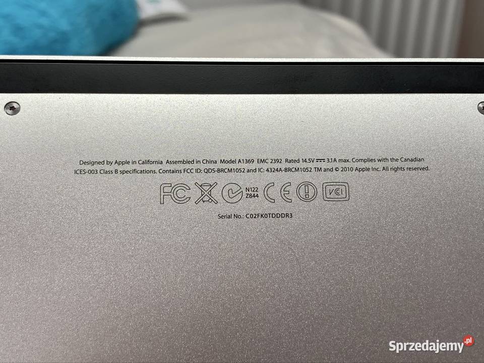 Apple MacBook Air Late 2010 a1369 Kobyłka