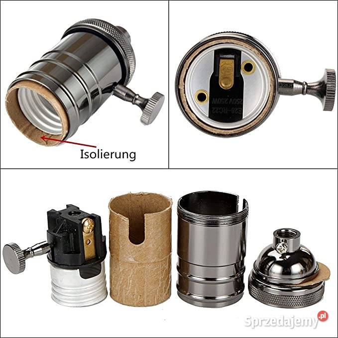 oprawa żarówki E27 retro vintage industrial Oświetlenie lubelskie Zamość sprzedam