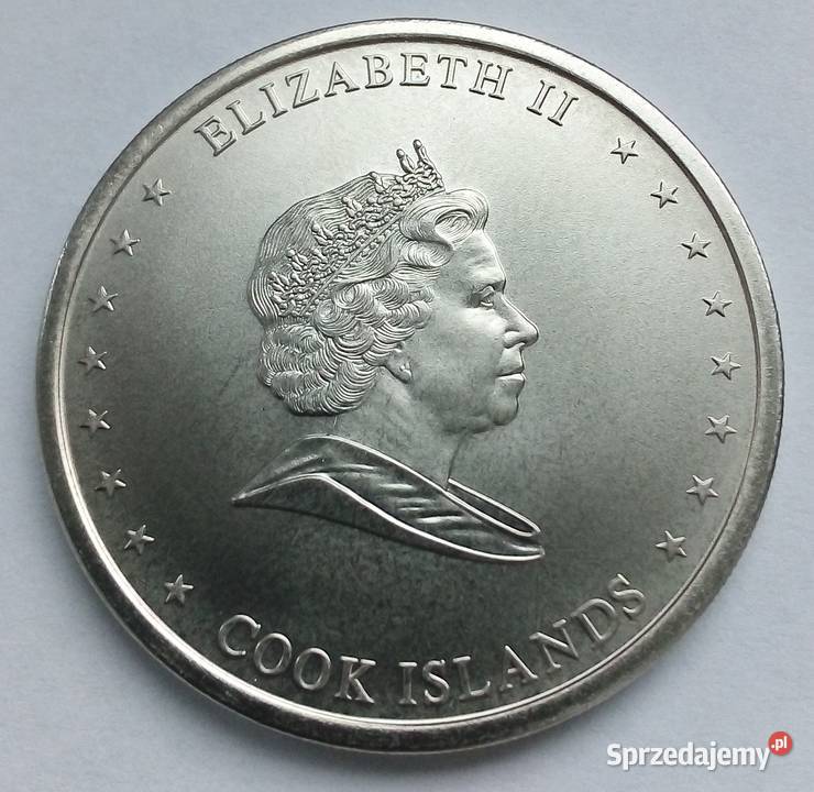 WYSPY COOKA 50 CENT 2010 r ELŻBIETA STATEK Numizmatyka mazowieckie Legionowo