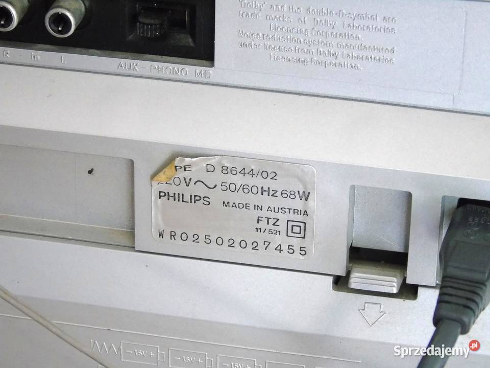 Radio magnetofon Philips D8644 Vinage WYSYŁKA Radioodtwarzacze Jasło sprzedam