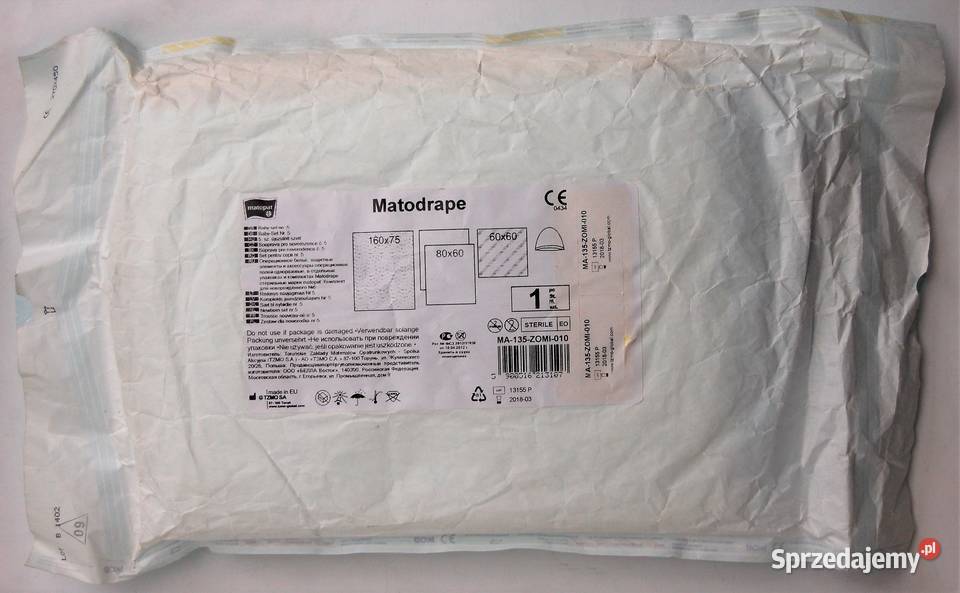 Matopat Matodrape jałowy sterylny zestaw Lublin