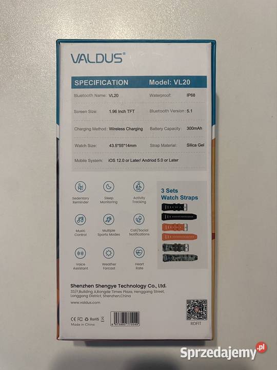 Smartwatch Valdus VL20 sprzedam