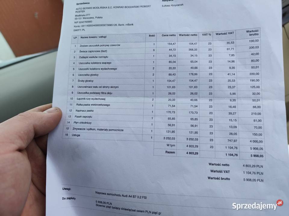 Audi A4 32 V6 255Nowy rozrząd Niski przebieg MP3 Bełcząc