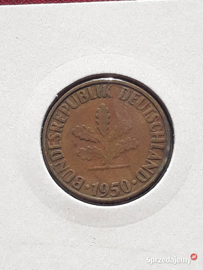 10 Fenigów RFN 1950 r men G 2 Kolekcje Konin