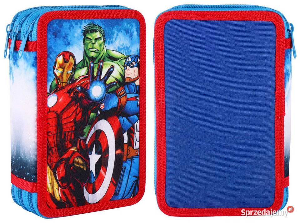 Piórnik Marvel Avengers Wyposażenie 3 Komory Mogilany