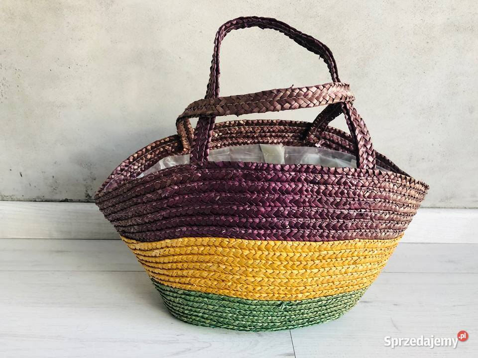 Koszyk torebka słomiana plecionka słomkowy Łódź