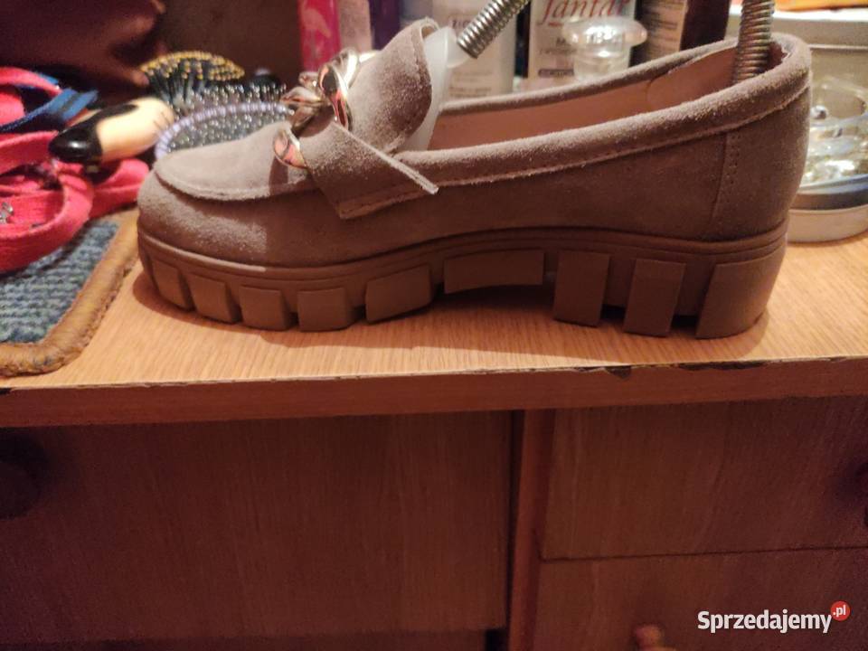 Nowe mokasyny ze skóry sprzedam