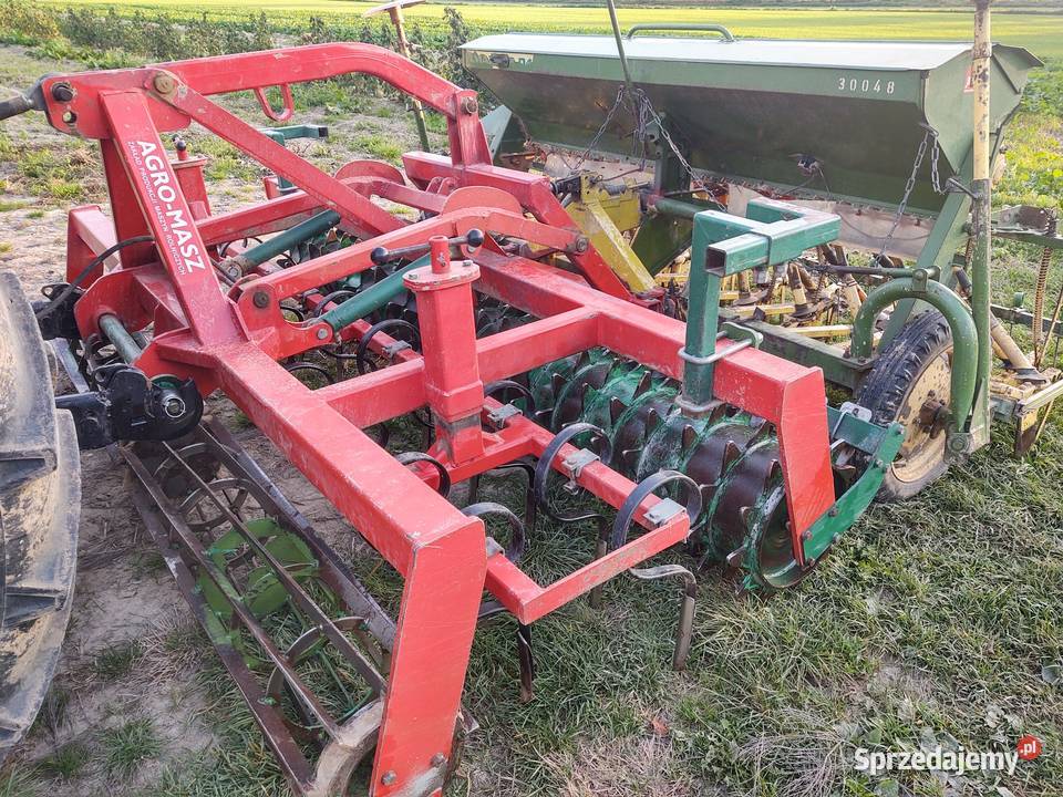Agregat uprawowo siewny agro masz 3 m wał pakera Żółkiewka-Osada