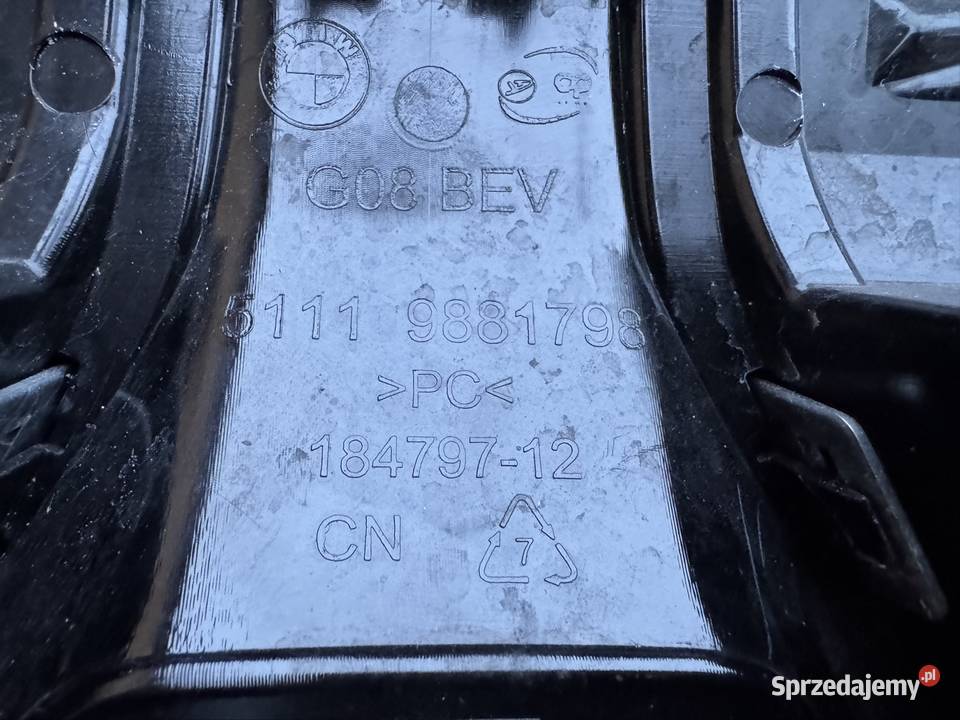 Grill atrapa chłodnicy BMW ix3 G08 kamera Międzychód