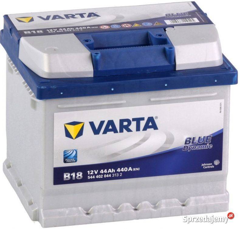 Akumulator VARTA Blue Dynamic B18 44Ah 440A EN osobowe Tomaszów Mazowiecki