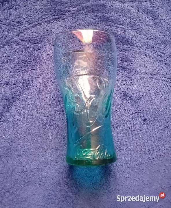 Turkusowa kolekcjonerska szklanka Coca Cola 025 Koźminek sprzedam