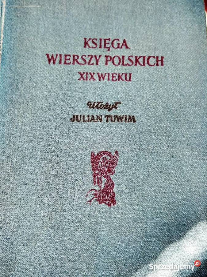Księga Wiersz polskich wydanie pierwsze książki Warszawa