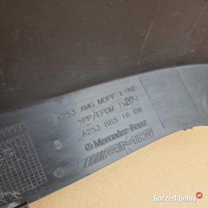 MERCEDES GLC W253 X253 AMG SPOILER DYFUZOR TYŁ Bieleń