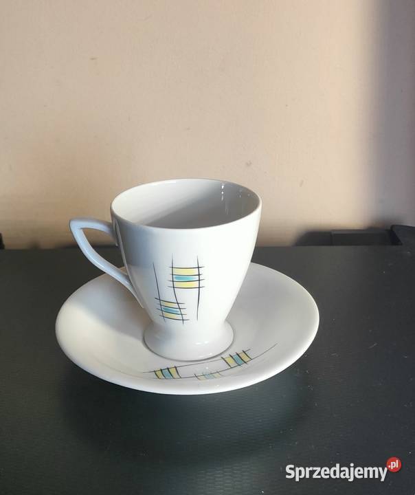 filiżanka spodeczki i mlecznik porcelana Porcelana i szkło śląskie Siemianowice Śląskie