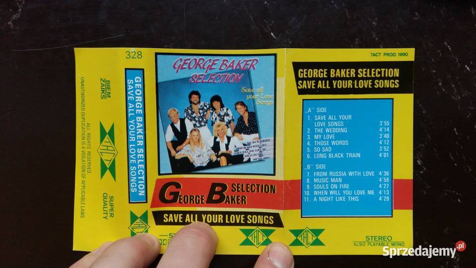 Kaseta magnetofonowa George Baker Selection Save podlaskie Siemiatycze
