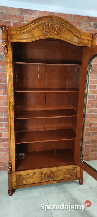 Piękna biblioteka witryna Ludwik Filip antyk