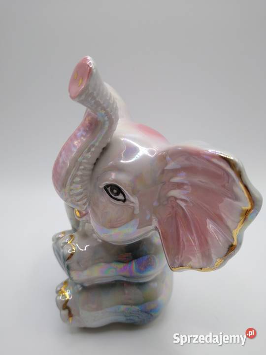 Słoń Słonik Figurka Ceramiczna Ceramics Gdańsk