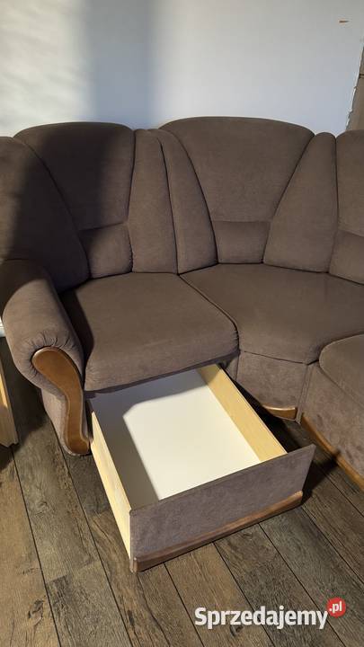 Narożnik z funkcją spania fotel Komplety wypoczynkowe pomorskie Charbrowo