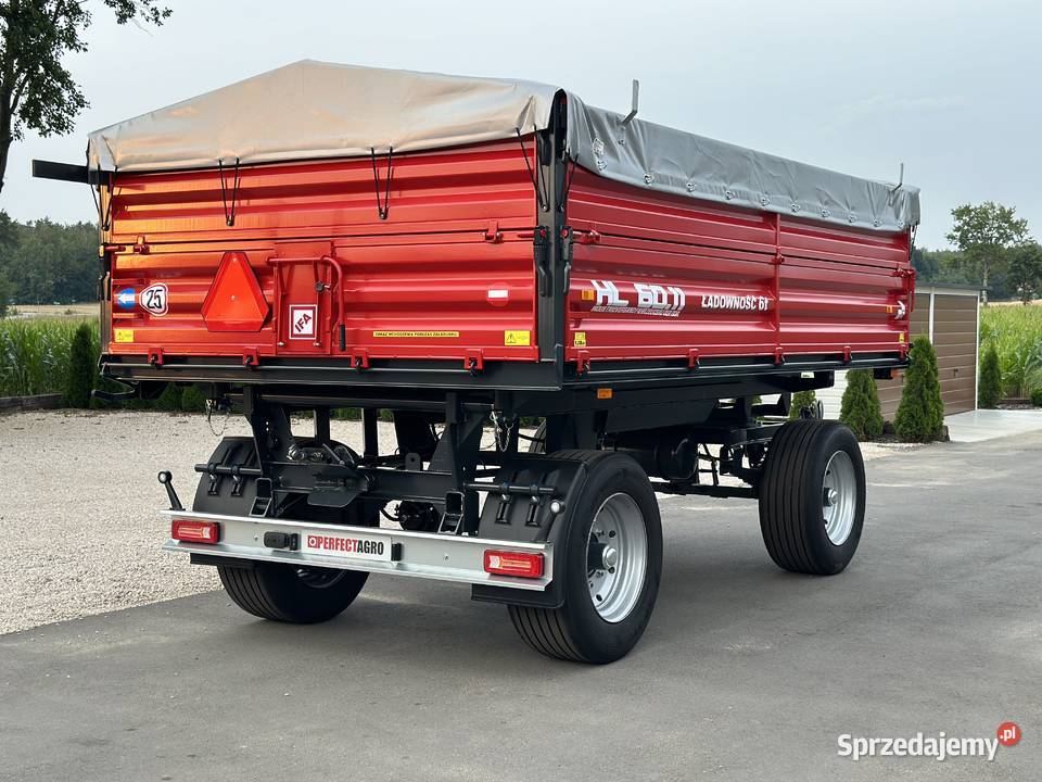 Przyczepa Rolnicza HL HW 3 Stronny Wywrot 6011