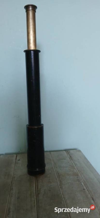 Zabytkowa mosiezna luneta Antykwariat Kraków