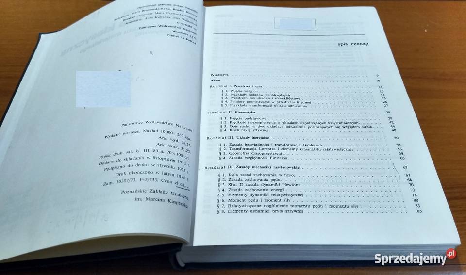 Mechanika klasyczna punktu materialnego i bryły Gdańsk