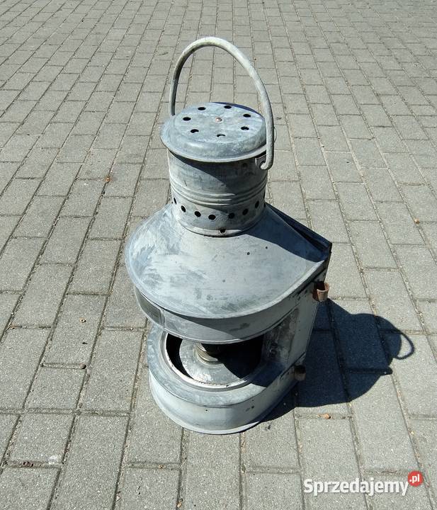 Stara lampa okrętowa naftowa PRL Marynistyka Gdynia