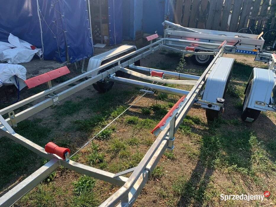 Przyczepa podłodziowa do 76m 2500DMC hamowana Stargard sprzedam
