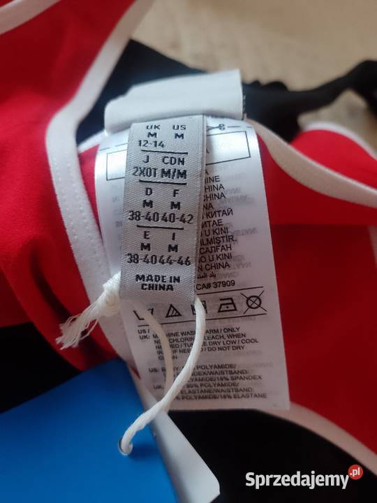 3840 ADIDAS Czerwono biały top fitness bokserka Kraków