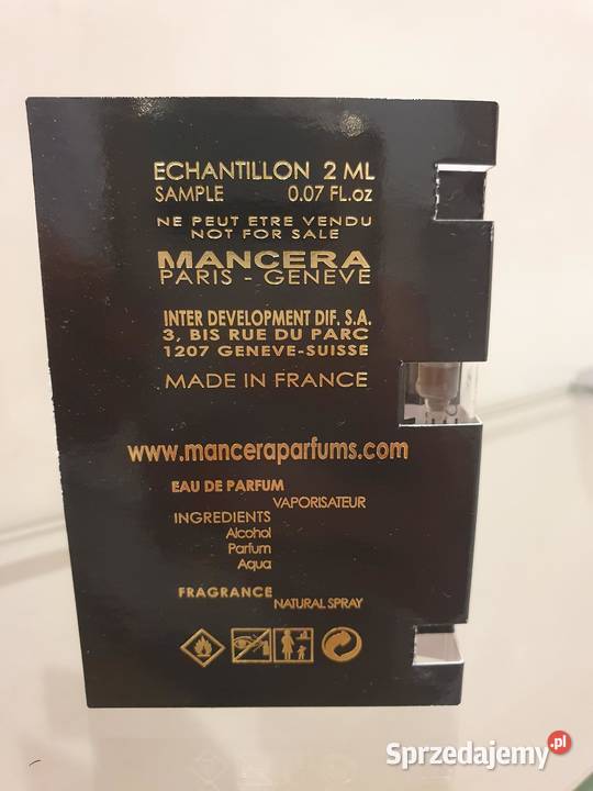 Mancera Paris Roses Vanille Eau de Parfum 2 ml Perfumy i wody Chełm