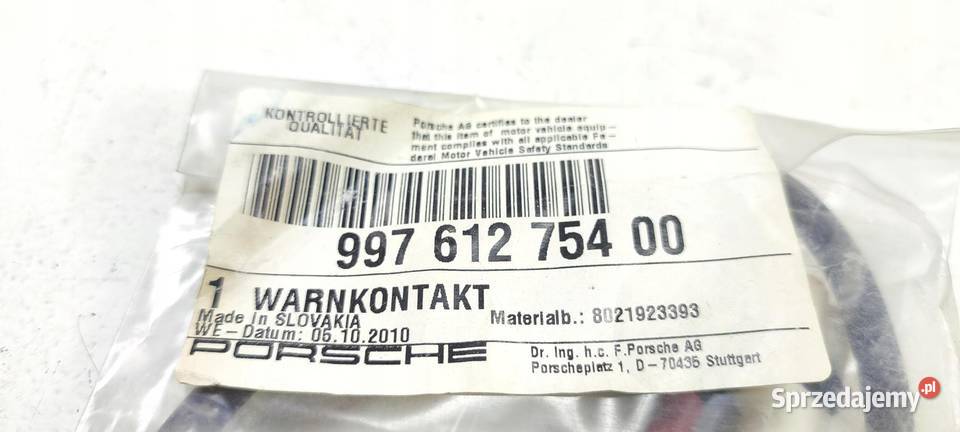 CZUJNIK KLOCKÓW HAMULCOWYCH ZUŻYCIA STYK