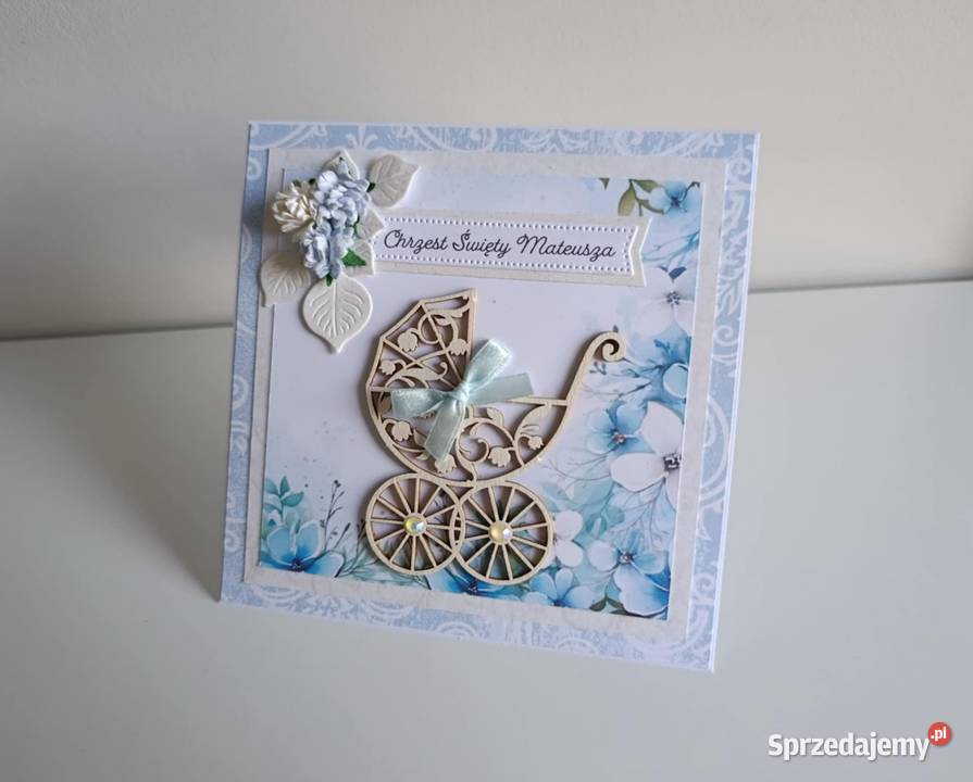 Personalizowana Kartka ręcznie robiona na Łódź sprzedam